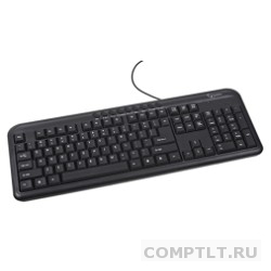 Keyboard Gembird KB-8330UM-BL черный USB, 104 клавиши  9 доп. клавиш