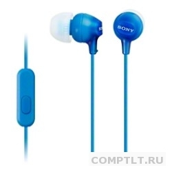 SONY MDR-EX15APLI.CE7, синий Наушники с гарнитурой