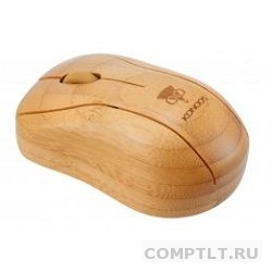 Konoos KBM-01 натуральный бамбук Мышь беспроводная 2.4ГГц, 1500 CPI