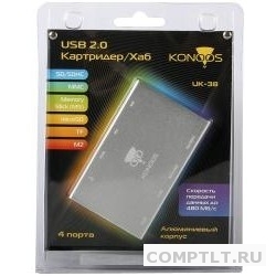 USB 3.0 Card reader Konoos UK-38 SD/SDHC/MMC/MS/microSD/TF/M2
