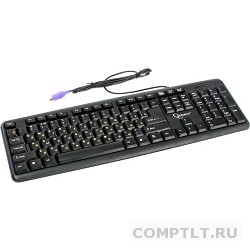 Keyboard Gembird KB-8320-BL, черный, PS/2, 104 клавиши