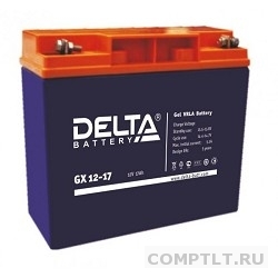 Delta GX 12-17 17 А/ч, 12В свинцово- кислотный аккумулятор