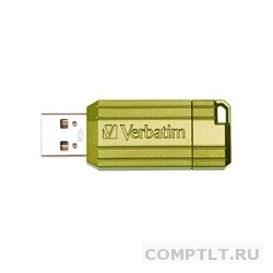 Verbatim USB Drive 16Gb Pin Stripe Eucalyptus Green 049070 USB2.0