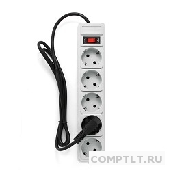 PowerCube Фильтр-удлинитель PG-B-6 1.4 м, 5 розеток, 10А/2,2кВт, серый