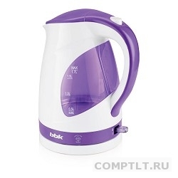 BBK EK1700P W/V Чайник,1.7л, 2200Вт, белый/фиолетовый