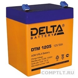 Delta DTM 1205 5 А/ч, 12В свинцово- кислотный аккумулятор