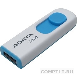 A-DATA Flash Drive 8Gb C008 AC008-8G-RWE USB2.0, White-Blue