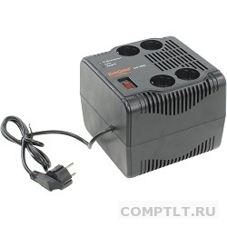 Exegate EP223640RUS Стабилизатор Exegate Power AVR-2500 диапазон 140...260В, 4 розетки 