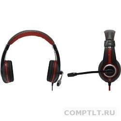 Defender Warhead G-185 черный  красный, кабель 2 м 64106