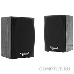 Акустич. система 2.0 Gembird SPK-201 МДФ, черный ,2х2,5 Вт,USB-питание