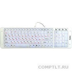 Dialog Katana KK-L04U WHITE Multimedia, с подсветкой клавиш, USB