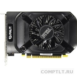 PALIT GeForce GTX1050Ti StormX 4G RTL nVidia GTX1050TI 4096Mb 128bit GDDR5 1290/7000 DVIx1/HDMIx1/D NE5105T018G1-1070F/NE5105T018G1-1076F RTL