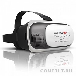 Crown CMVR-003 Очки виртуальнои реальности для смартфона Для смартфонов диагональю 3.5 - 6, регулировка линз под каждый глаз, угол обзора в 92-98°