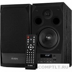 SVEN АС MC-10, чёрный 50 Вт, FM-тюнер, USB/microSD, дисплей, ПДУ, Bluetooth