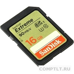 SecureDigital 16Gb SanDisk SDSDXNE-016G-GNCIN SDHC Class 10, U3, UHS-I Extreme