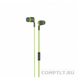 MICROLAB Наушники с микрофоном K768P gray/green, 20Hz - 20KHz