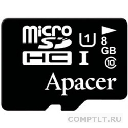 Micro SecureDigital 8Gb Apacer AP8GMCSH10U1-RA MicroSDHC Class 10 UHS-I
