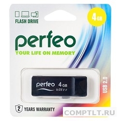 Perfeo USB Drive 4GB R01 Black PF-R01B004