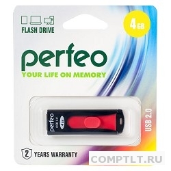 Perfeo USB Drive 4GB S01 Black PF-S01B004