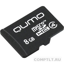 Micro SecureDigital 8Gb QUMO QM8GMICSDHC4NA MicroSDHC Class 4