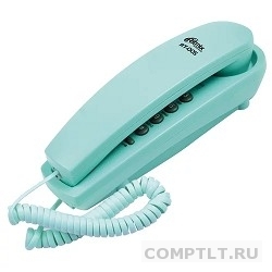 RITMIX RT-005 blue проводной телефон, повторный набор номера, настенная установка, кнопка выключения микрофона, регулятор громкости звонка