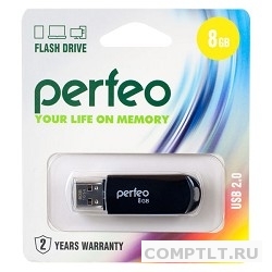 Perfeo USB Drive 8GB C03 Black PF-C03B008