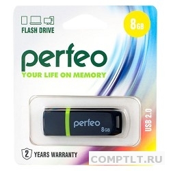 Perfeo USB Drive 8GB C11 Black PF-C11B008