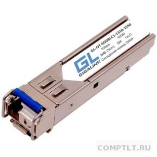 GIGALINK GL-OT-SG08LC1-1310-1550-D Модуль SFP, WDM, 1Гбит/c, одно волокно SM, LC, Tx1310/Rx1550 нм, DDM, 8 дБ до 3 км