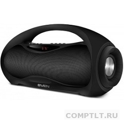 SVEN PS-420, черный 12 Вт, Bluetooth, FM, USB, microSD, LED-дисплей, 1800мАч