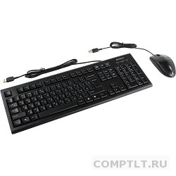 A-4Tech Клавиатура  мышь KR-8520D черный USB Комплект 477615