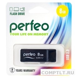 Perfeo USB Drive 8GB R01 Black PF-R01B008