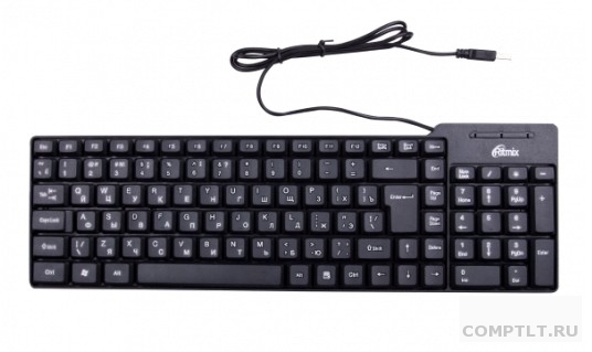 RITMIX RKB-100 Black USB Проводная клавиатура, кл 102