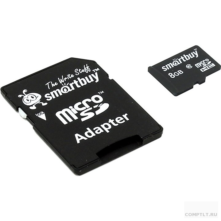 Micro SecureDigital 8Gb Smart buy SB8GBSDCL10-01 Micro SDHC Class 10, SD adapter