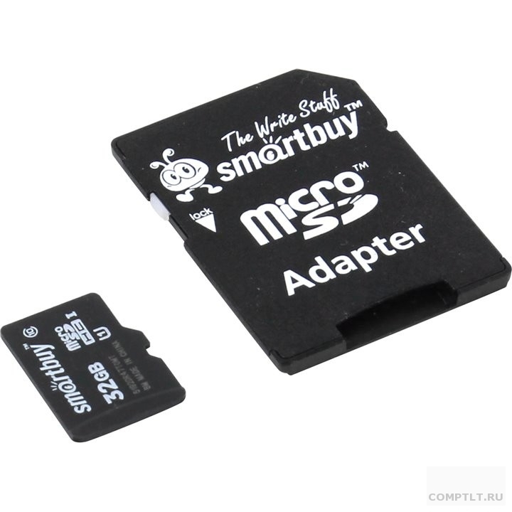 Micro SecureDigital 32Gb Smart buy SB32GBSDCL10-01 Micro SDHC Class 10, SD adapter