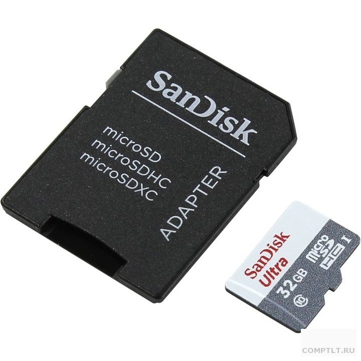 Micro SecureDigital 32Gb SanDisk SDSQUNS-032G-GN3MA MicroSDHC Class 10 UHS-I, SD Adapter, Ultra Android
