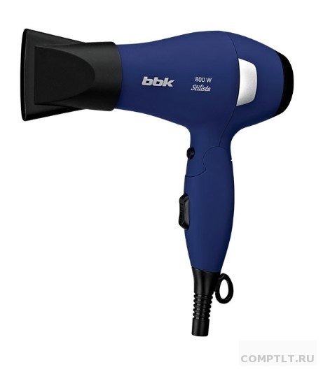 BBK BHD0800 DB Фен, темно-синий Автоматическое отключение при перегреве. длина шнура 1.8м мощность 800Вт цвет темно-синий