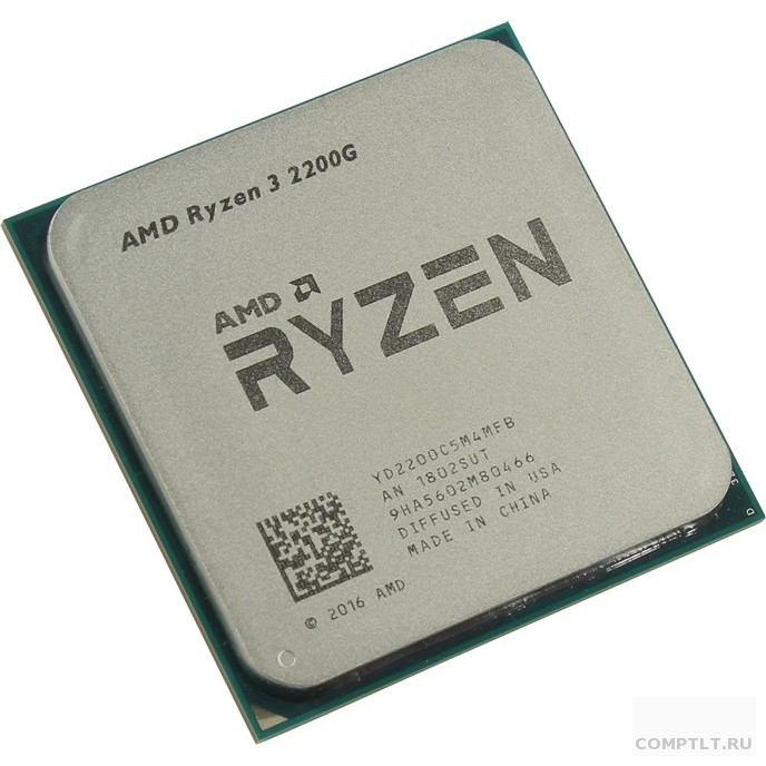  AMD Ryzen 3 2200G OEM 3.5-3.7GHz, 4MB, 65W, AM4, RX Vega Graphics