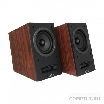 CBR CMS 590 Brown, Акустическая система 2.0, питание USB, 2х5 Вт 10 Вт RMS, материал корпуса MDF, 3.5 мм линейный стереовход, регул. громк., выход на наушники, длина кабеля 1,5 м, цвет коричневый