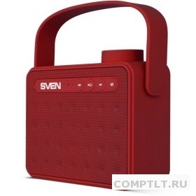 SVEN PS-72, красный 6 Вт, Bluetooth, FM, USB, microSD, ручка