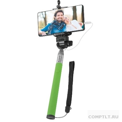 Defender Штатив для селфи Selfie Master SM-02 зеленый, проводной, 20-98 см 29403 gr