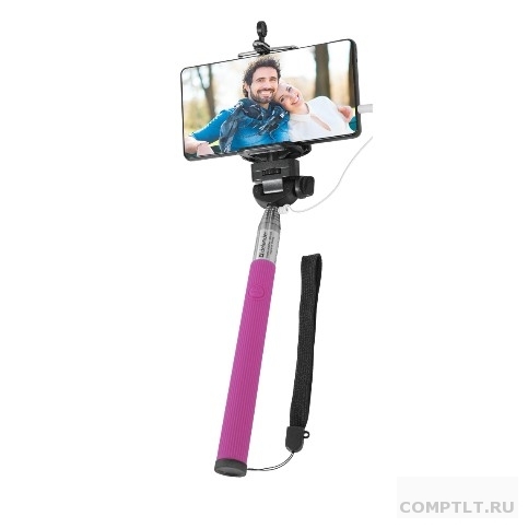 Defender Штатив для селфи Selfie Master SM-02 розовый, проводной, 20-98 см 29405 pnk