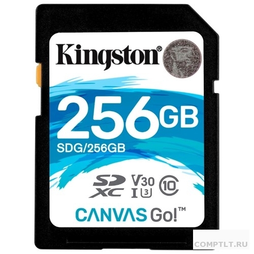 SecureDigital 256Gb Kingston SDG/256GB SDXC Class 10 UHS-I U3 Canvas Go