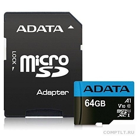 Micro SecureDigital 64Gb A-DATA AUSDX64GUICL10A1-RA1