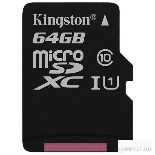 Micro SecureDigital 64Gb Kingston SDCS/64GBSP MicroSDHC Class 10 UHS-I