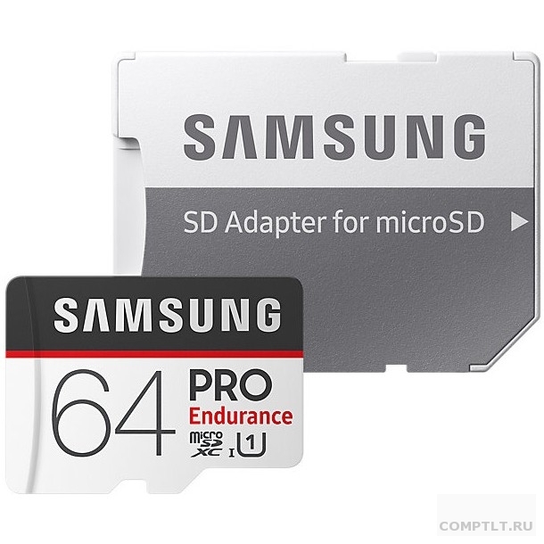 Micro SecureDigital 64Gb Samsung Pro Endurance Class 10 MB-MJ64GA/RU MicroSDXC Class 10 UHS-I, SD adapter