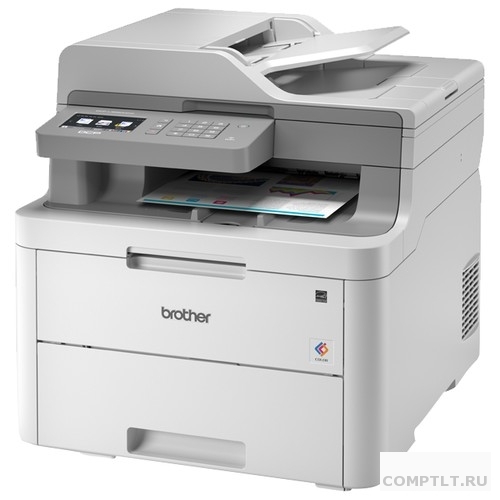Brother DCP-L3550CDW МФУ, A4, цв.светодиодный, 18стр/мин, 512Мб, дуплекс, ADF50, LAN, WiFi старт.картриджи на 1000стр DCPL3550CDWR1