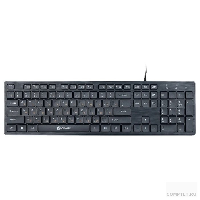Клавиатура Oklick 520M2U черный/черный USB slim Multimedia 1061587
