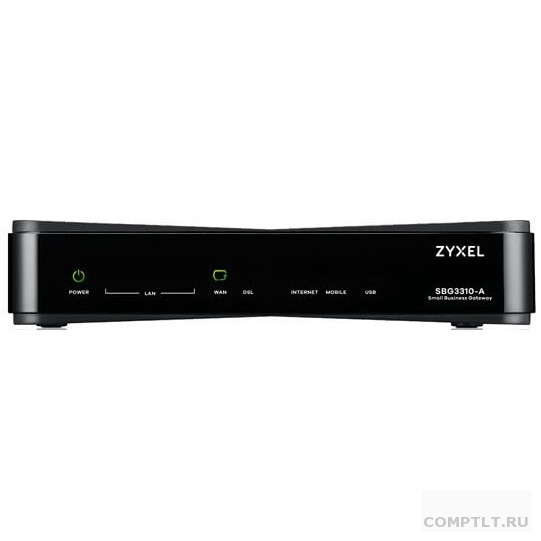 ZYXEL SBG3310-A-ZZ0101F Маршрутизатор SBG3310-A, 4xWAN RJ-45 GE, RJ-11 ADSL2 Annex A, 1xLAN/WAN GE, поддержка 3G/4G USB-модемов, 3xLAN GE, 2xUSB2.0, 20 VPN туннелей