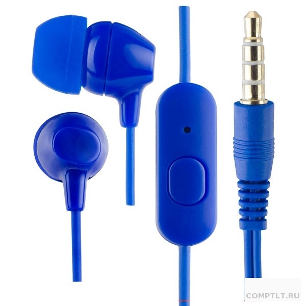 Perfeo наушники внутриканальные c микрофоном VOTE темно-синие PFA4622