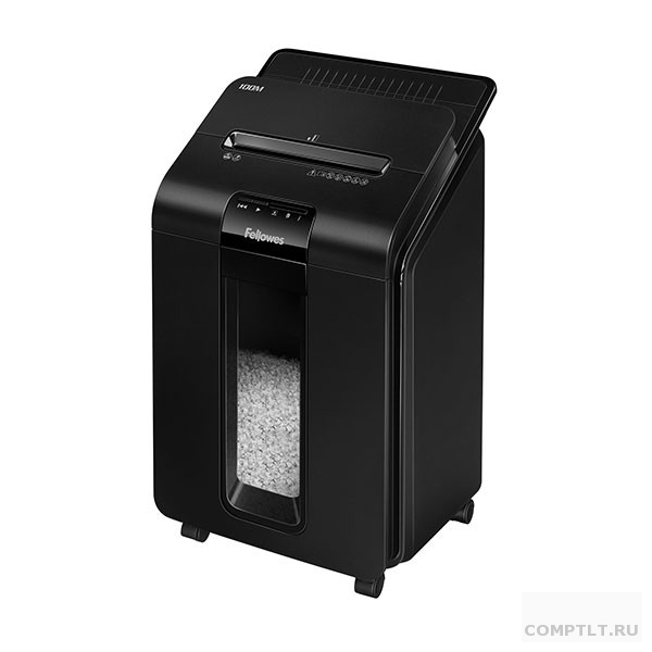 Fellowes Шредер AutoMax 100M FS-4629201 секр.P-4/минирезка/100лист./23лтр./Уничтскрепки, скобы, пл.карты,автореверс